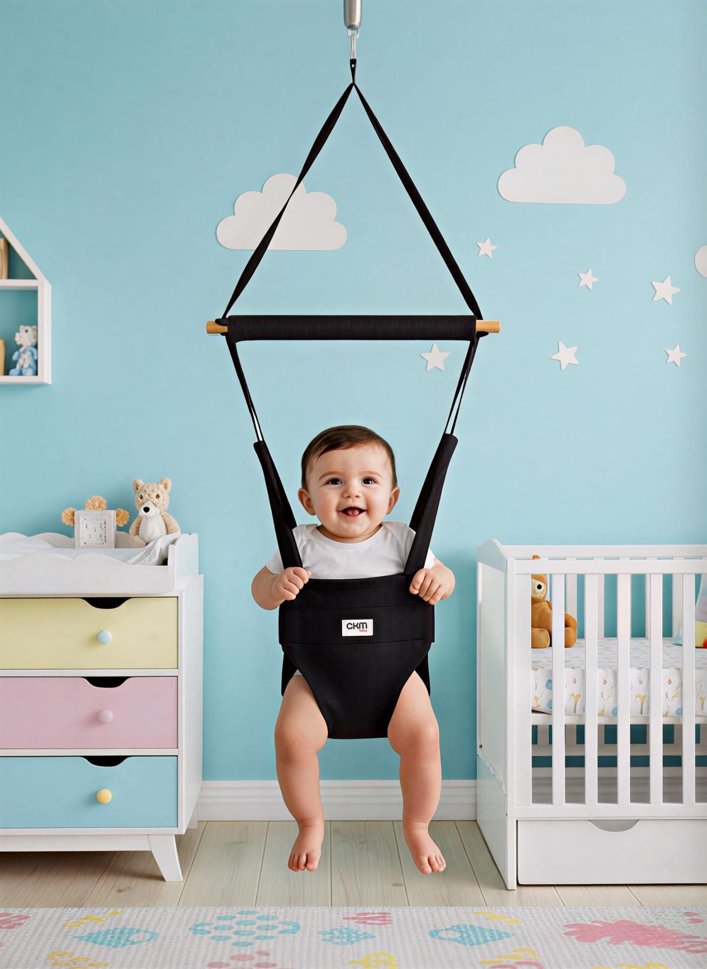 CKM Baby Hoppala Bebek Salıncağı - Ana Kucağı Hissi Veren Sallanan ZıpZıp