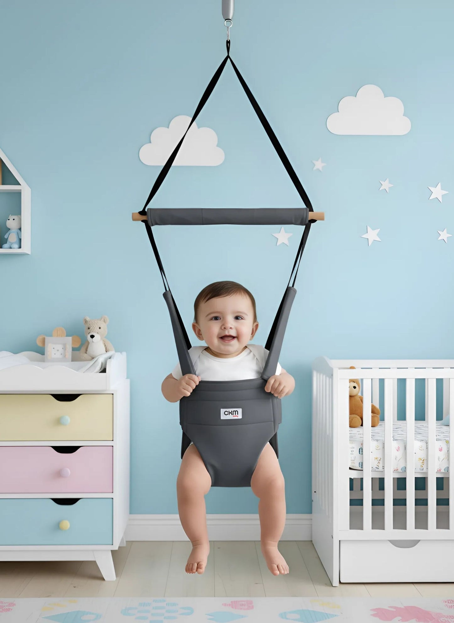 CKM Baby Hoppala Bebek Salıncağı - Ana Kucağı Hissi Veren Sallanan ZıpZıp