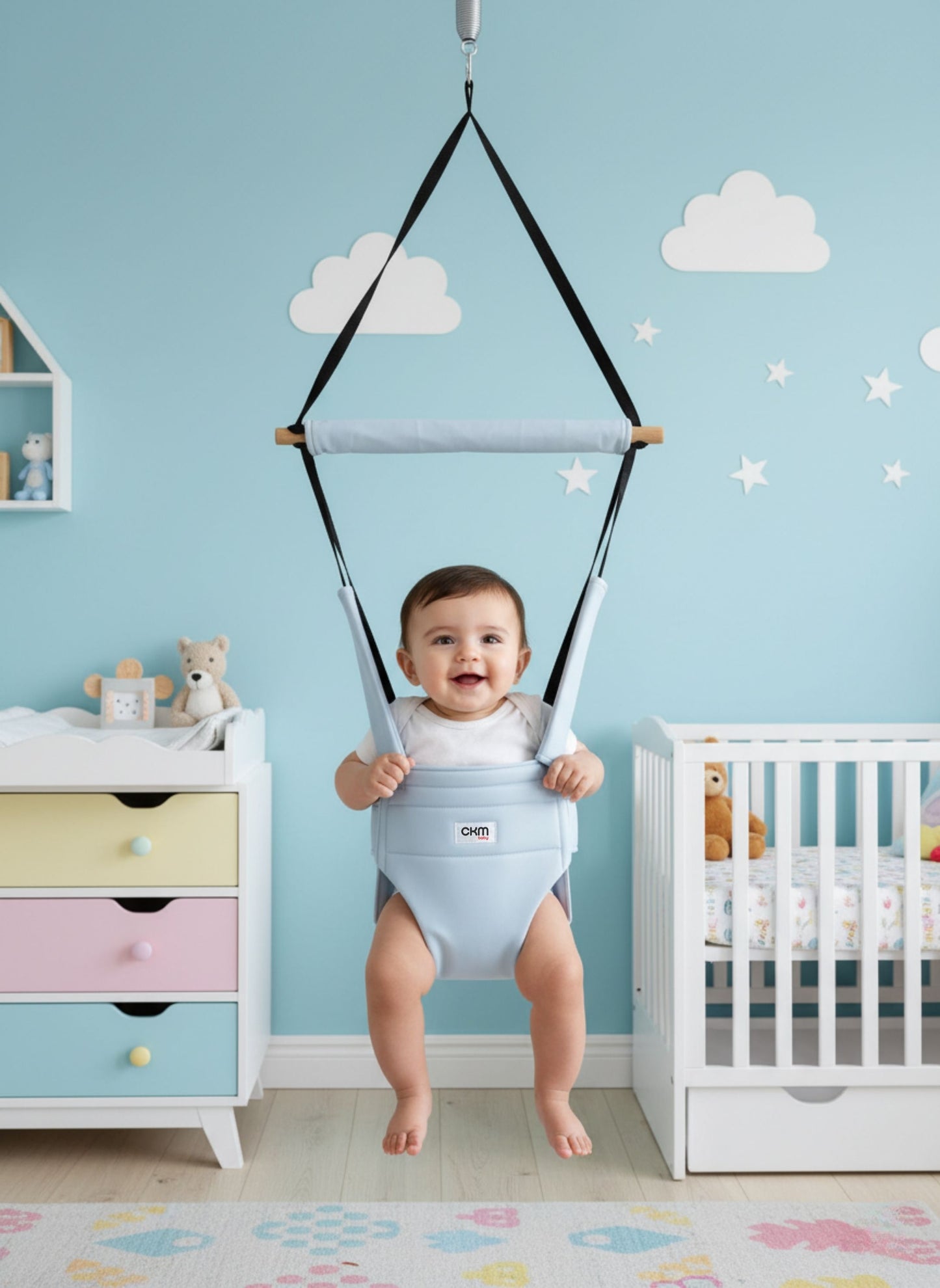 CKM Baby Hoppala Bebek Salıncağı - Ana Kucağı Hissi Veren Sallanan ZıpZıp